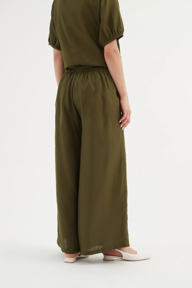 Tirelli Pleat Front Palazzo Pant - Various Colours