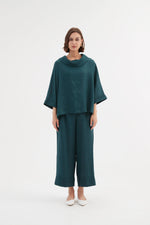 Tirelli Funnel Neck Linen Boxy Top - Various Colours