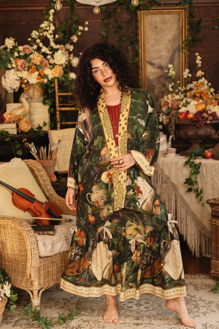 Market Of Stars - Labour of Love  - Atelier Skirt W/Pockets - Florals & Violin