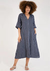 Donna Donna ‘The Isotta’ Linen Check Dress - Various Colours