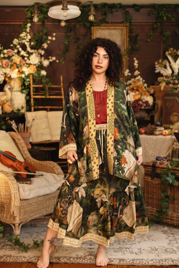 Market Of Stars - Labour of Love  - Atelier Skirt W/Pockets - Florals & Violin