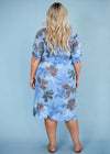 Donna Donna ‘Torino’ Floral Dress - Blue