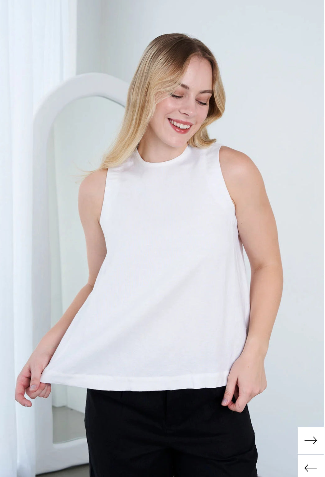 Ladies’ Hemp Sleeveless Top /Singlet - Various Colours