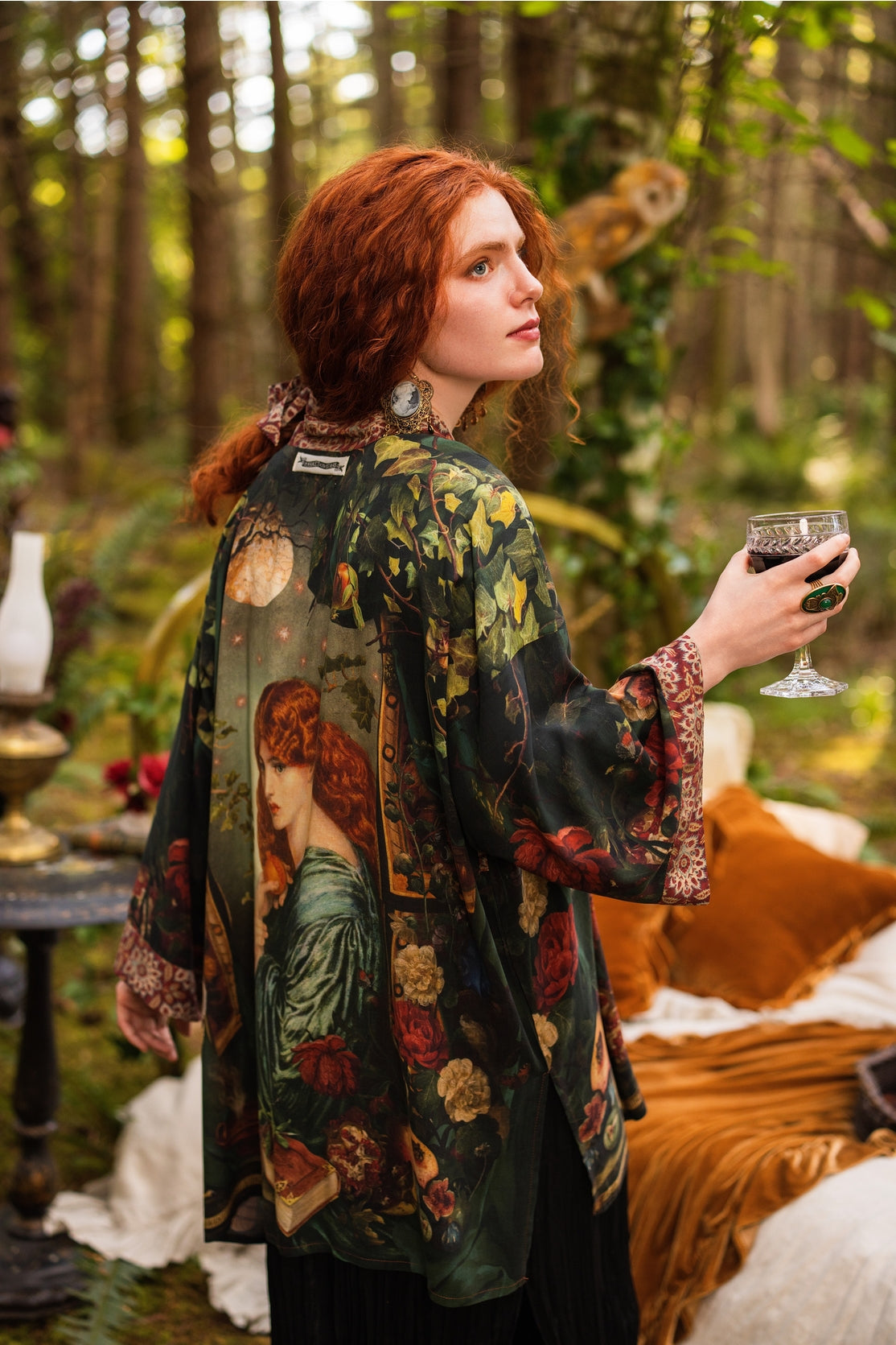 Market Of Stars - Solstice - Matinée Cropped Duster Kimono - Persephone & Moon