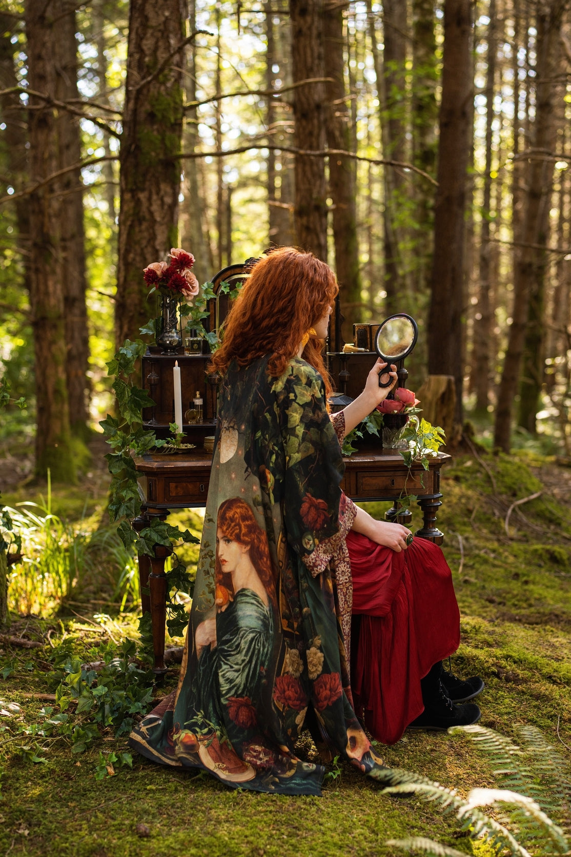 Market Of Stars - Solstice - Opera Duster Kimono Duster Robe - Persephone & Moon