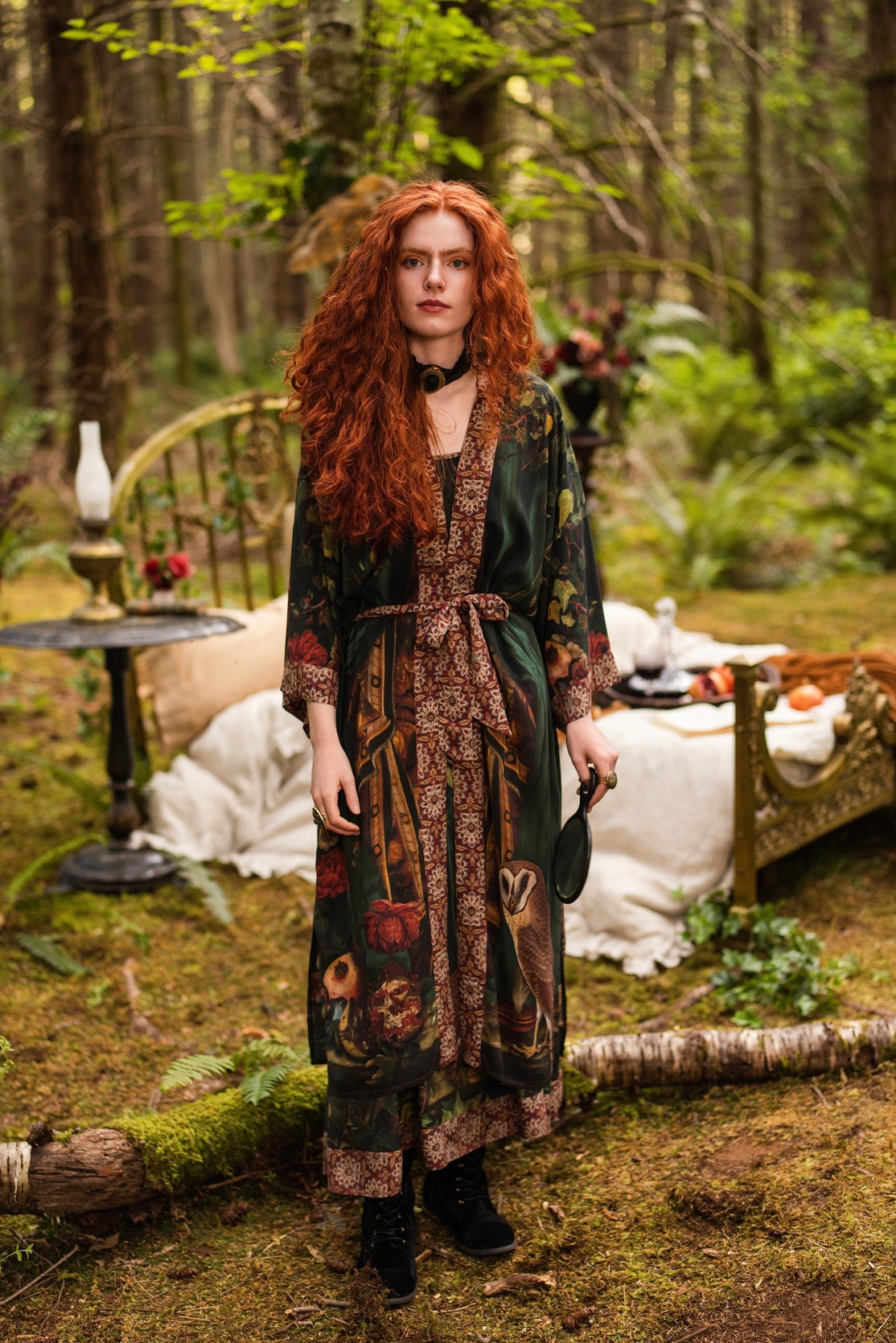 Market Of Stars - Solstice - Opera Duster Kimono Duster Robe - Persephone & Moon