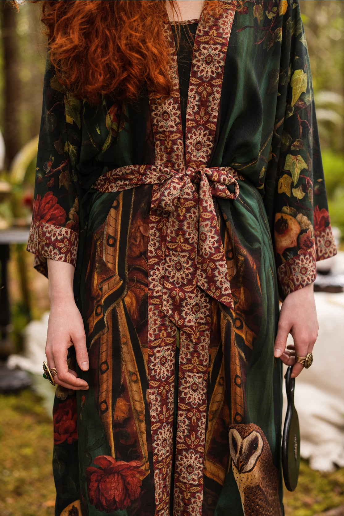 Market Of Stars - Solstice - Opera Duster Kimono Duster Robe - Persephone & Moon