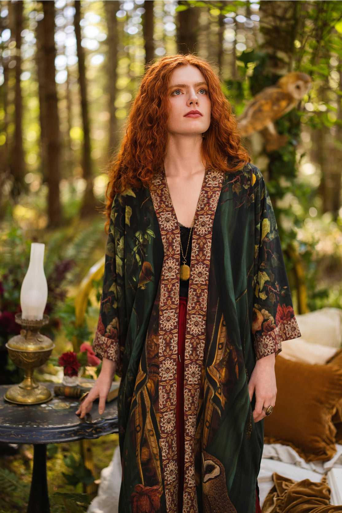 Market Of Stars - Solstice - Opera Duster Kimono Duster Robe - Persephone & Moon