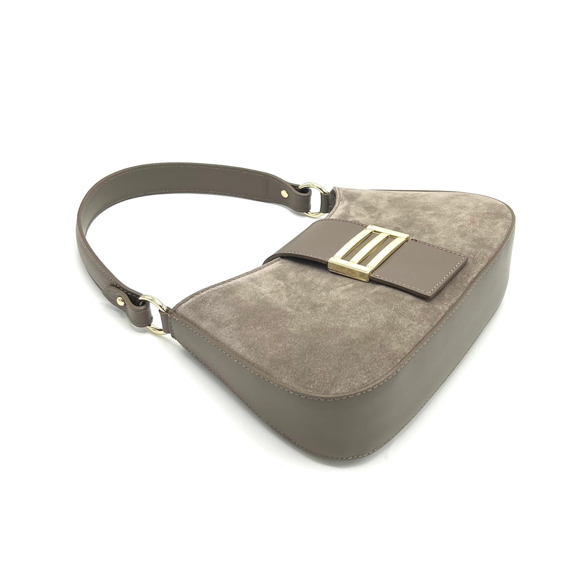 Suede Leather Italian Small Shoulder Bag - Various Colours