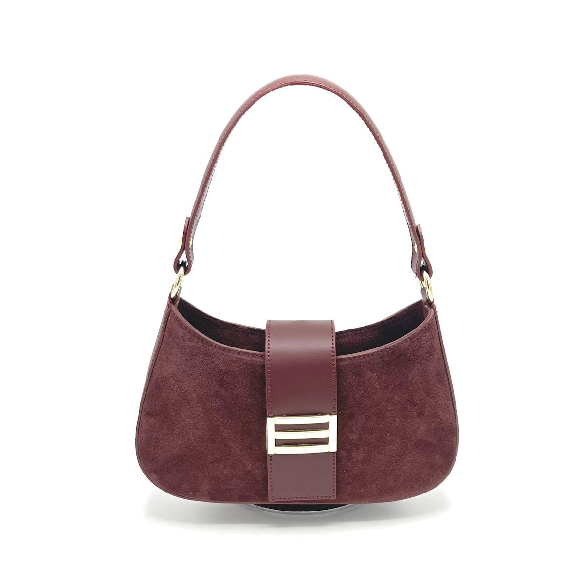 Suede Leather Italian Small Shoulder Bag - Various Colours