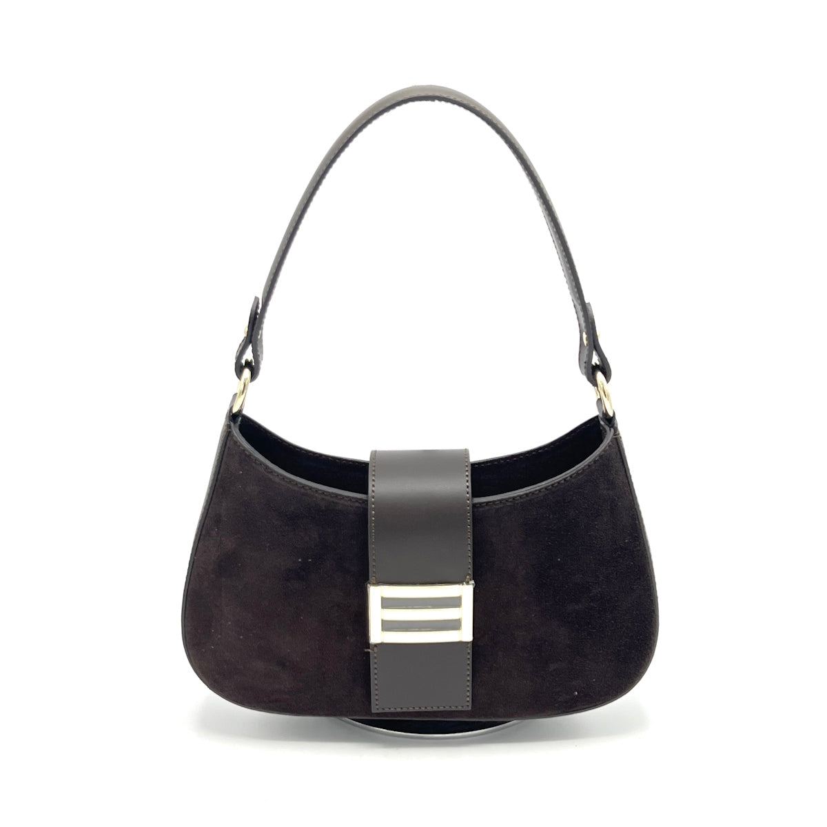 Suede Leather Italian Small Shoulder Bag - Various Colours