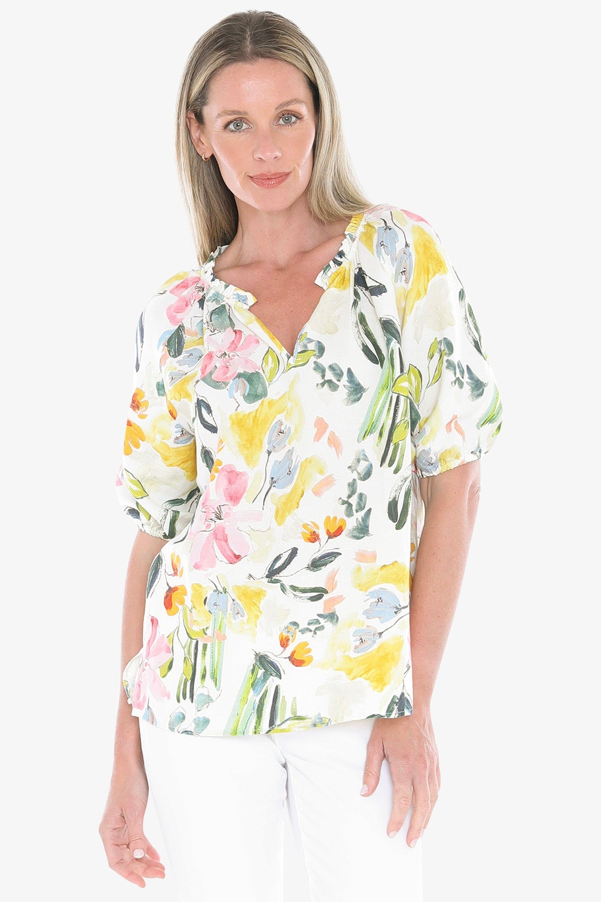 JUMP Clothing - Wildflower Top - Ivory