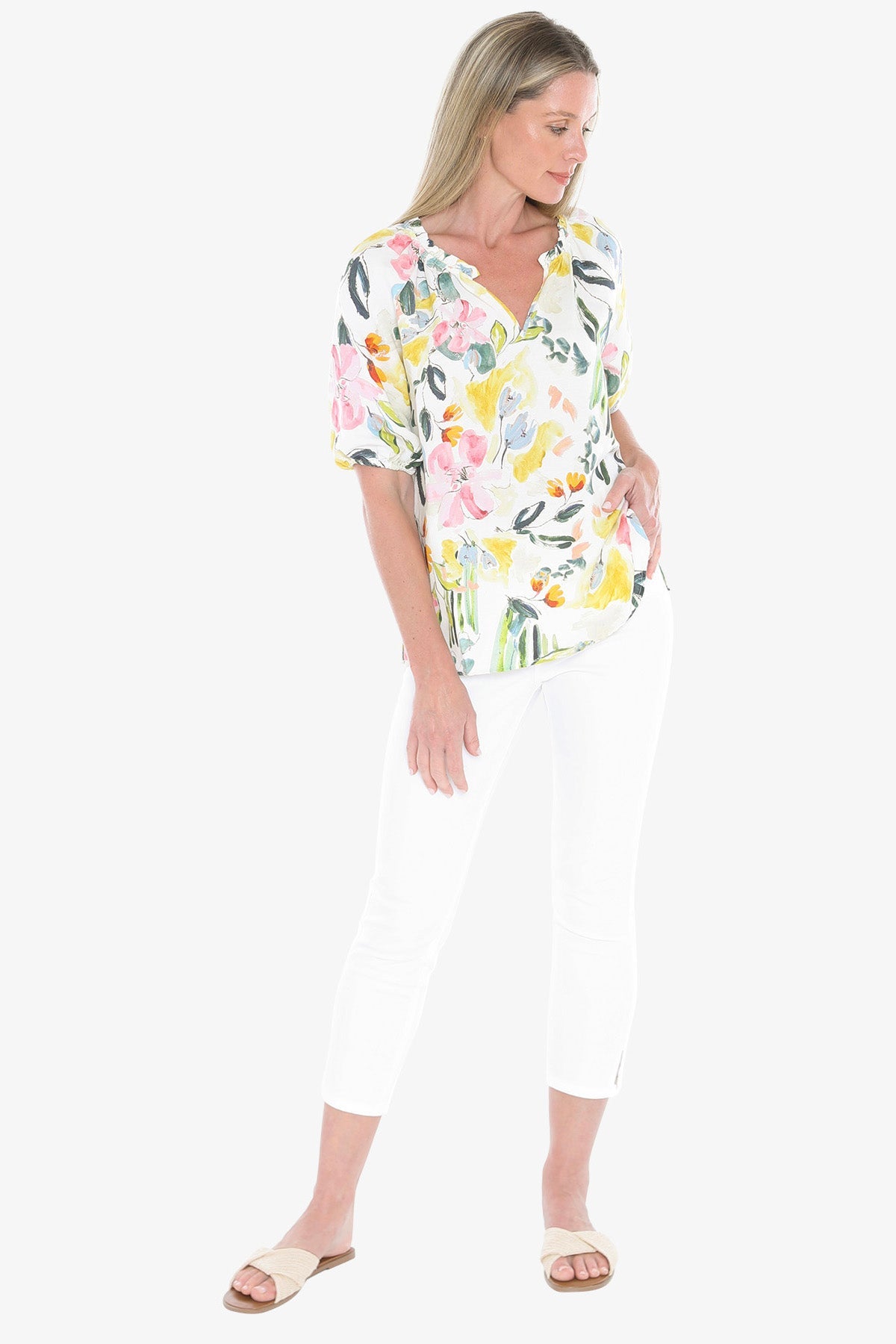 JUMP Clothing - Wildflower Top - Ivory