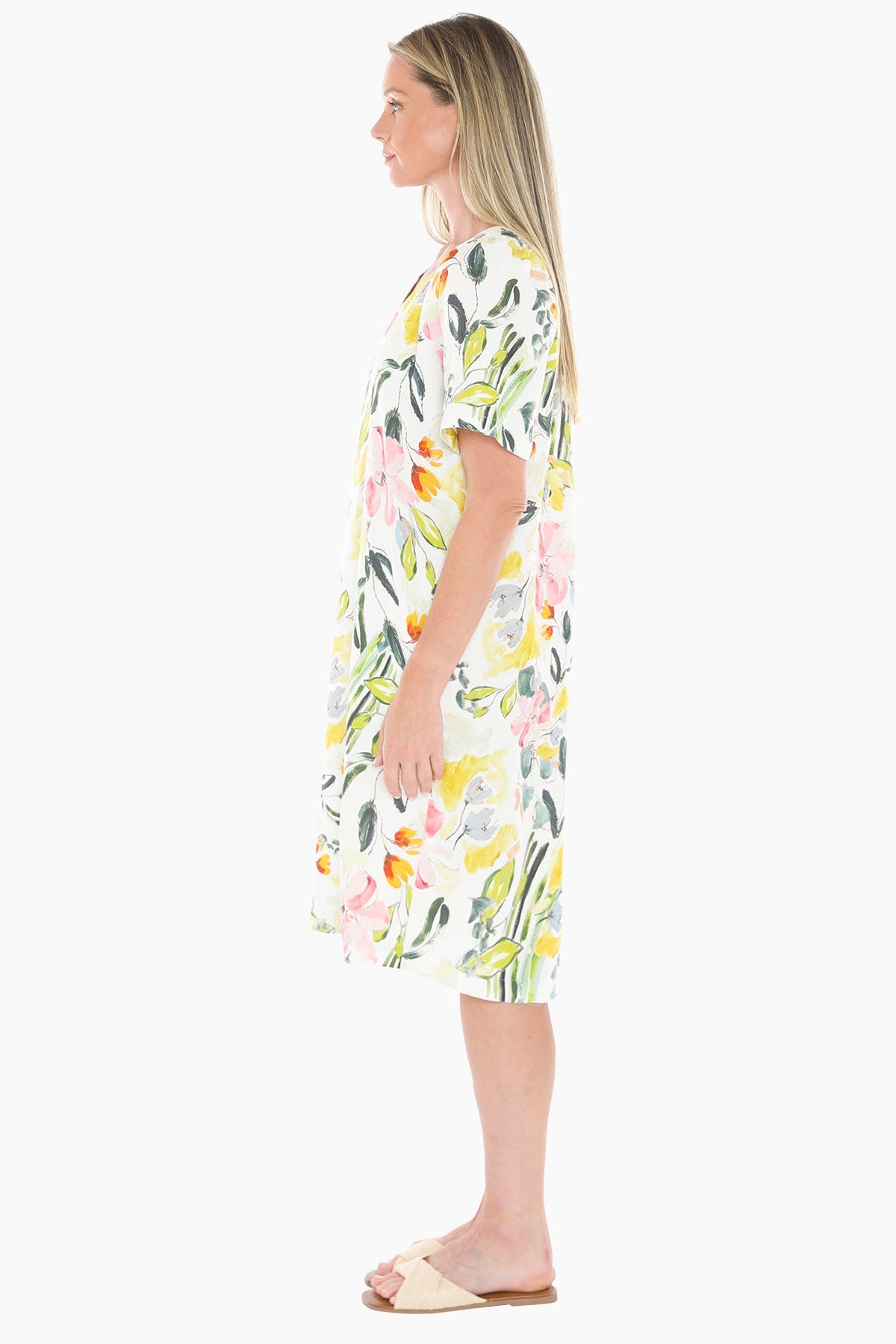 JUMP Clothing - Wildflower Shirt Dress - Ivory