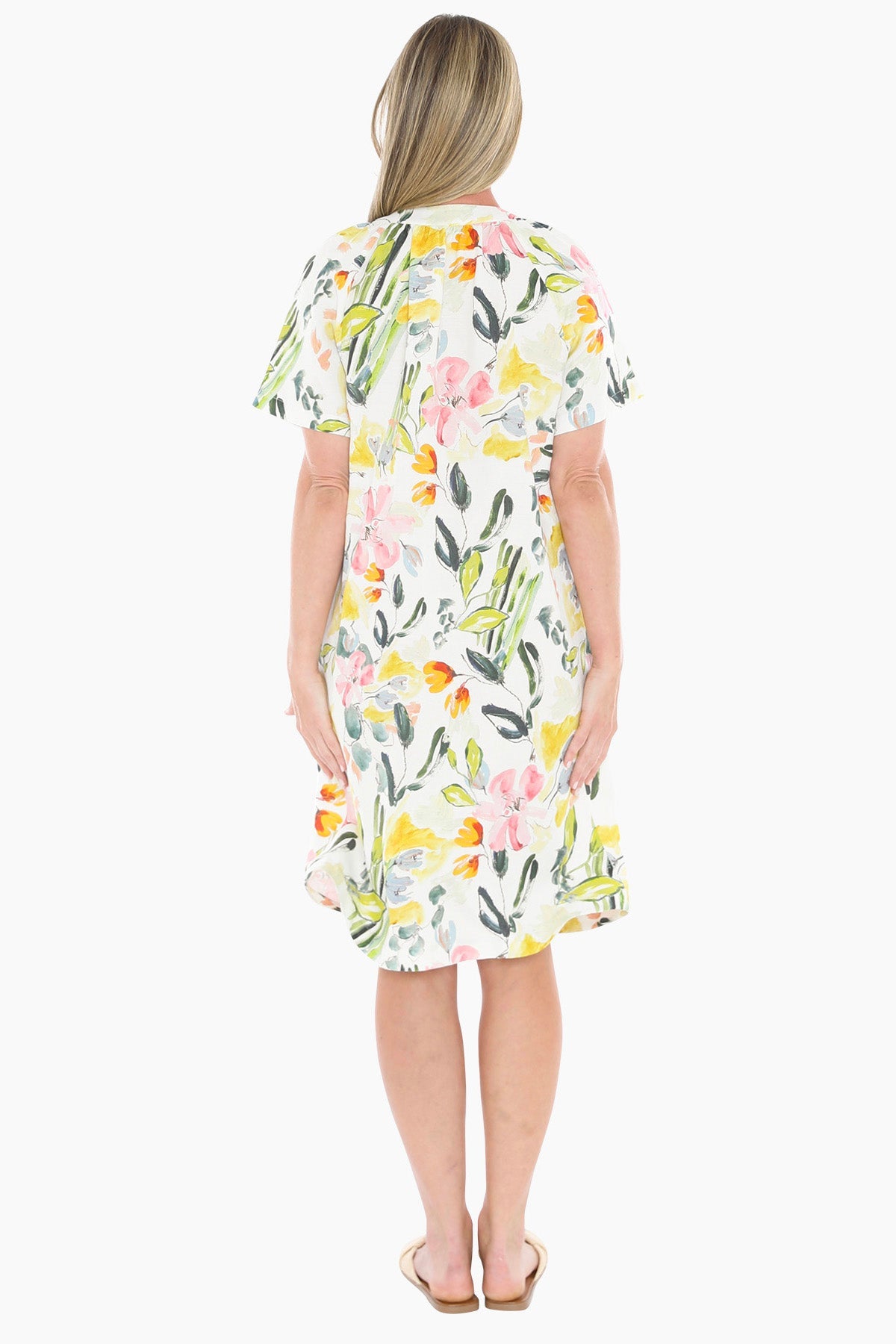 JUMP Clothing - Wildflower Shirt Dress - Ivory