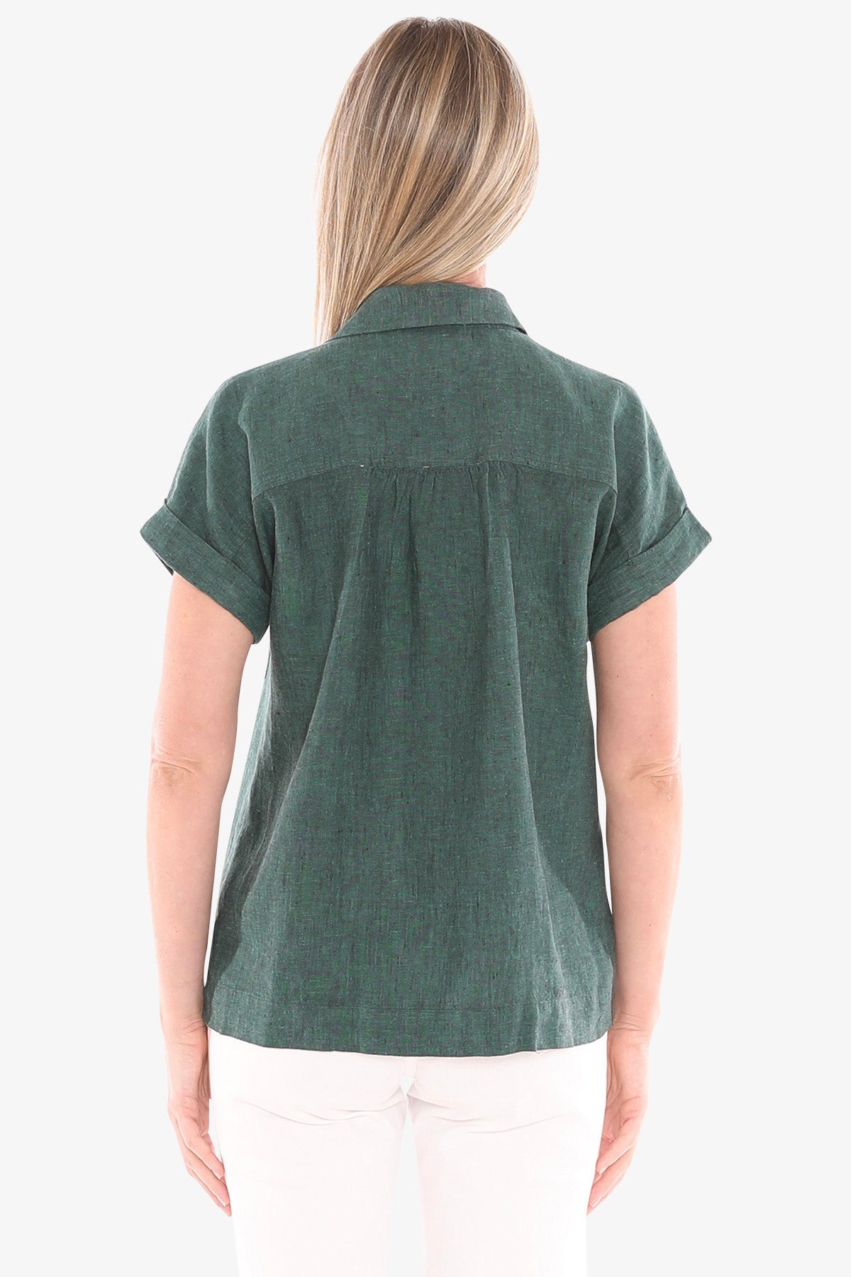 JUMP Clothing - Short Sleeve 2 Pocket Linen Shirt - Various Colours