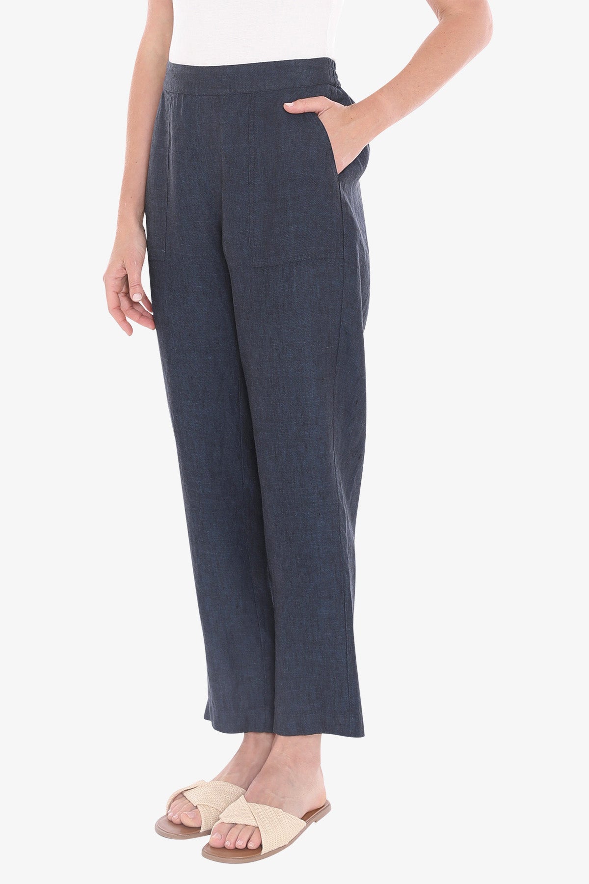 JUMP Clothing - 7/8 Core Linen Pant - Various Colours