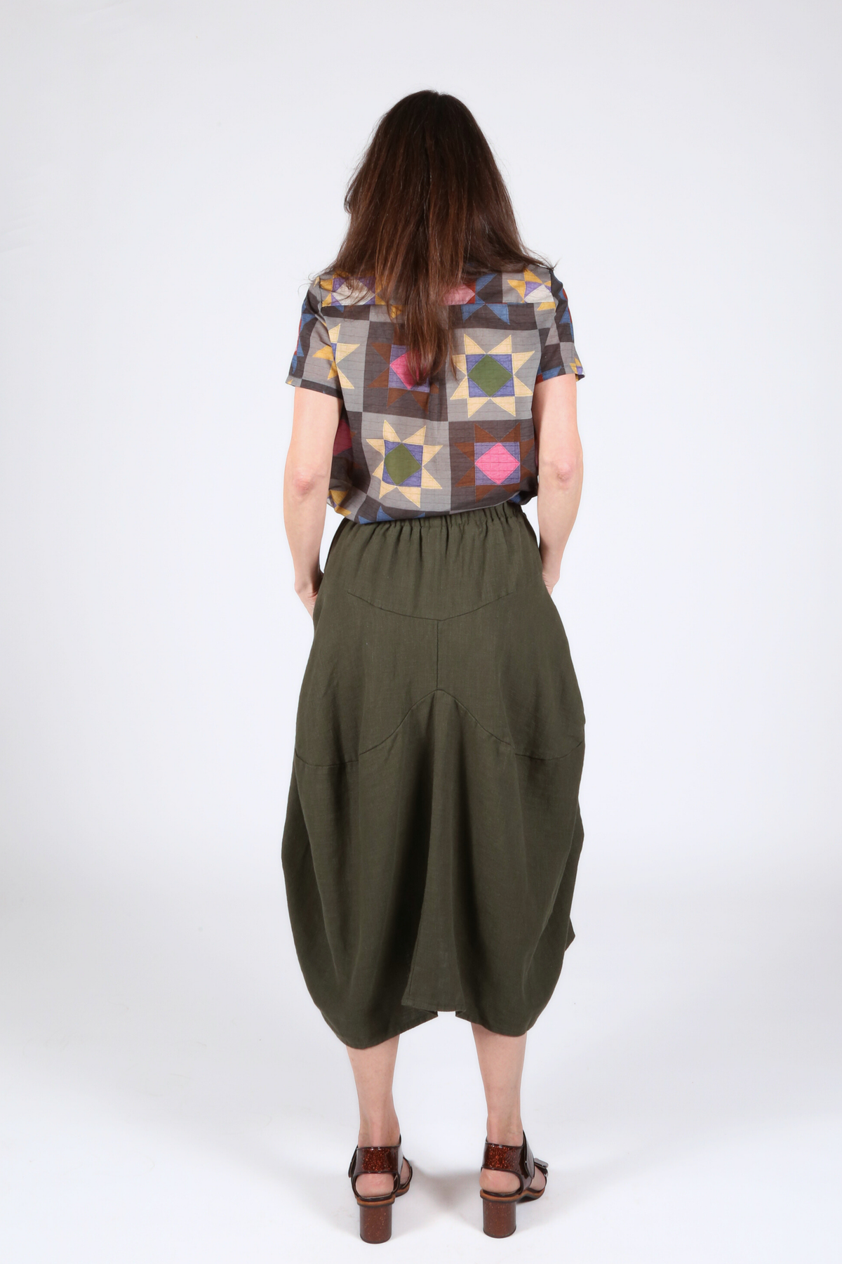 Olga De Polga - Milwaukee Fiesta - Slub Linen Skirt