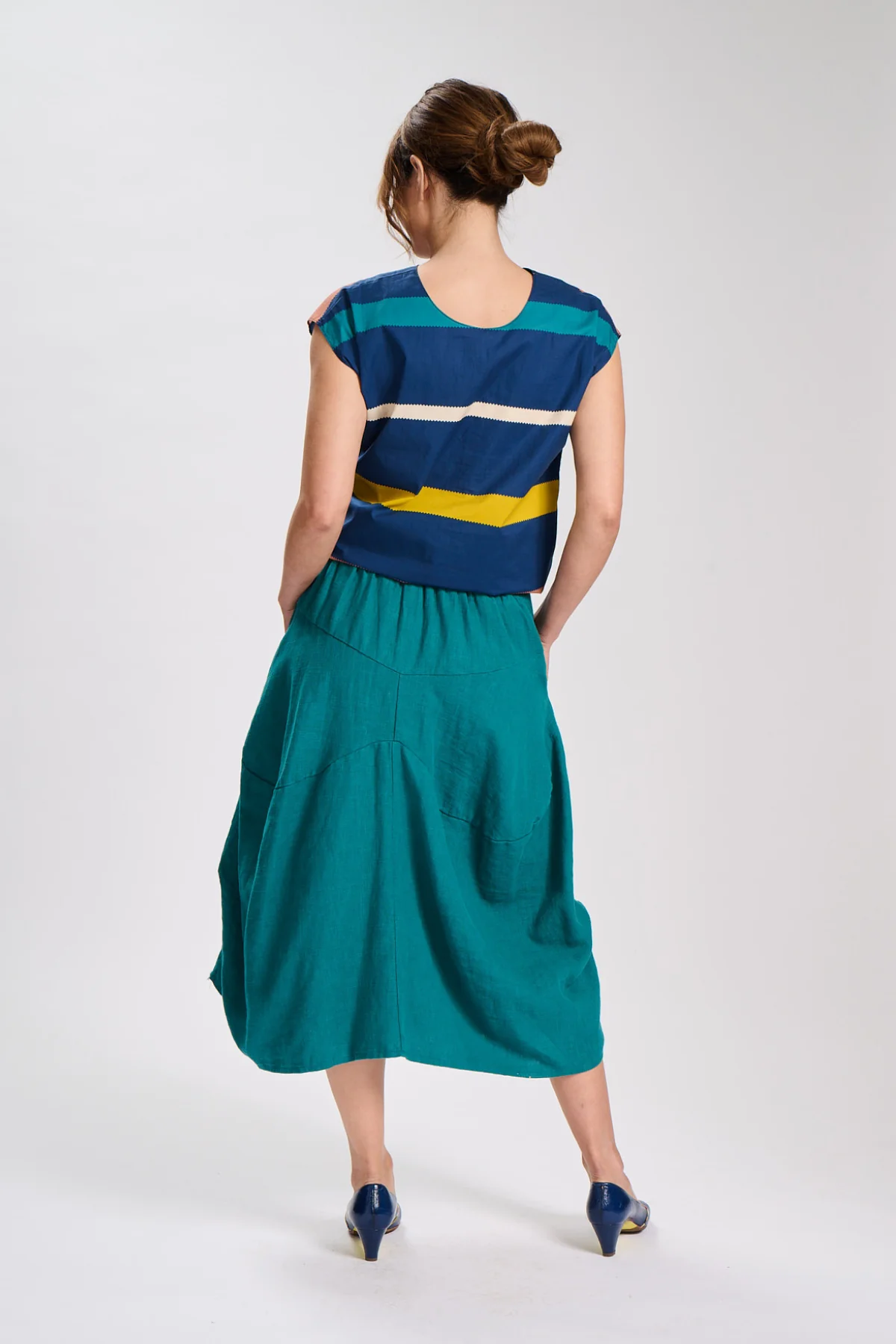 Olga De Polga - Milwaukee Fiesta - Slub Linen Skirt