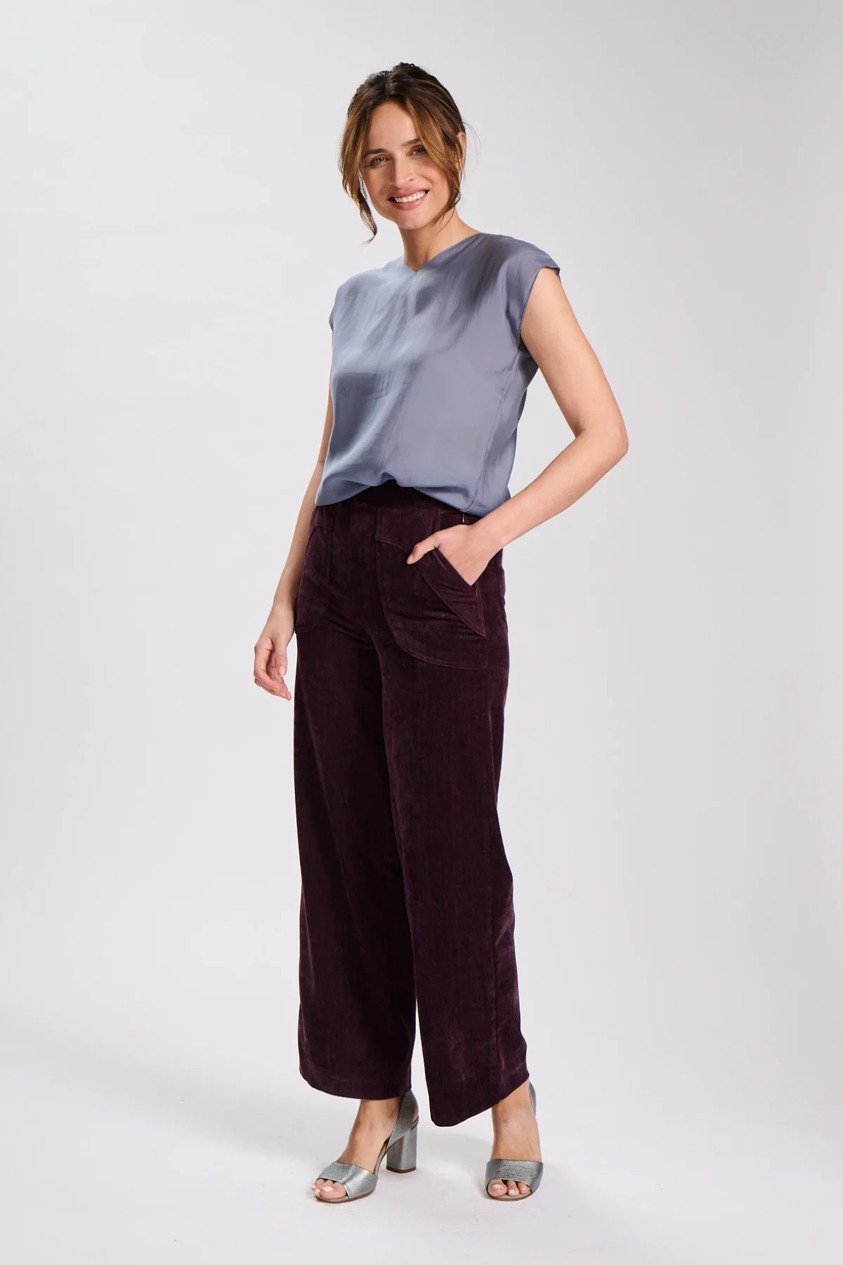 Olga De Polga - Peggy Valentina - Long Pants - Aubergine