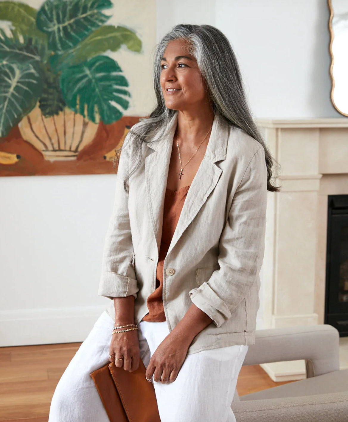 Montaigne - Saint-Cloud Relaxed Fit Linen Blazer with Raw Seams - Various Colours