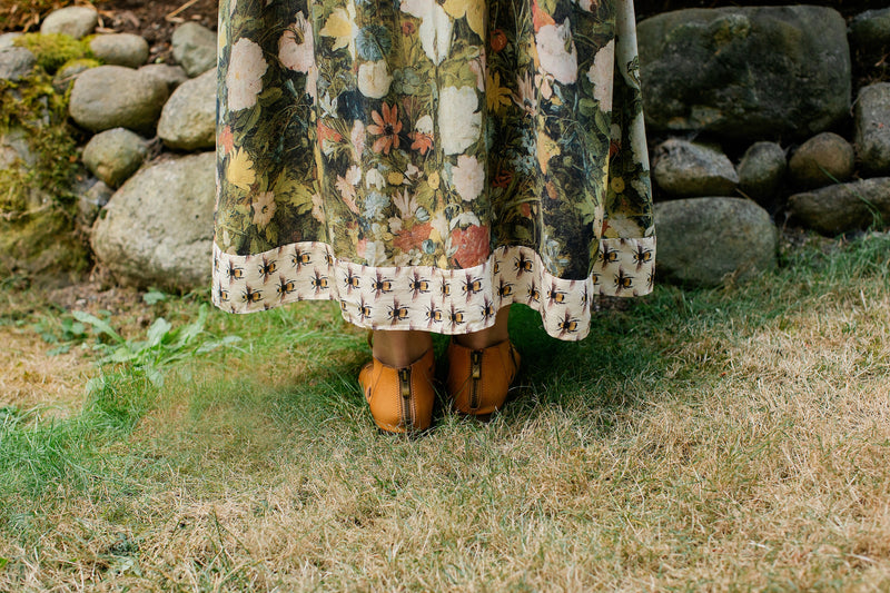 ‘I Dream in Flowers’ Bohéme Slip Dress with Bees