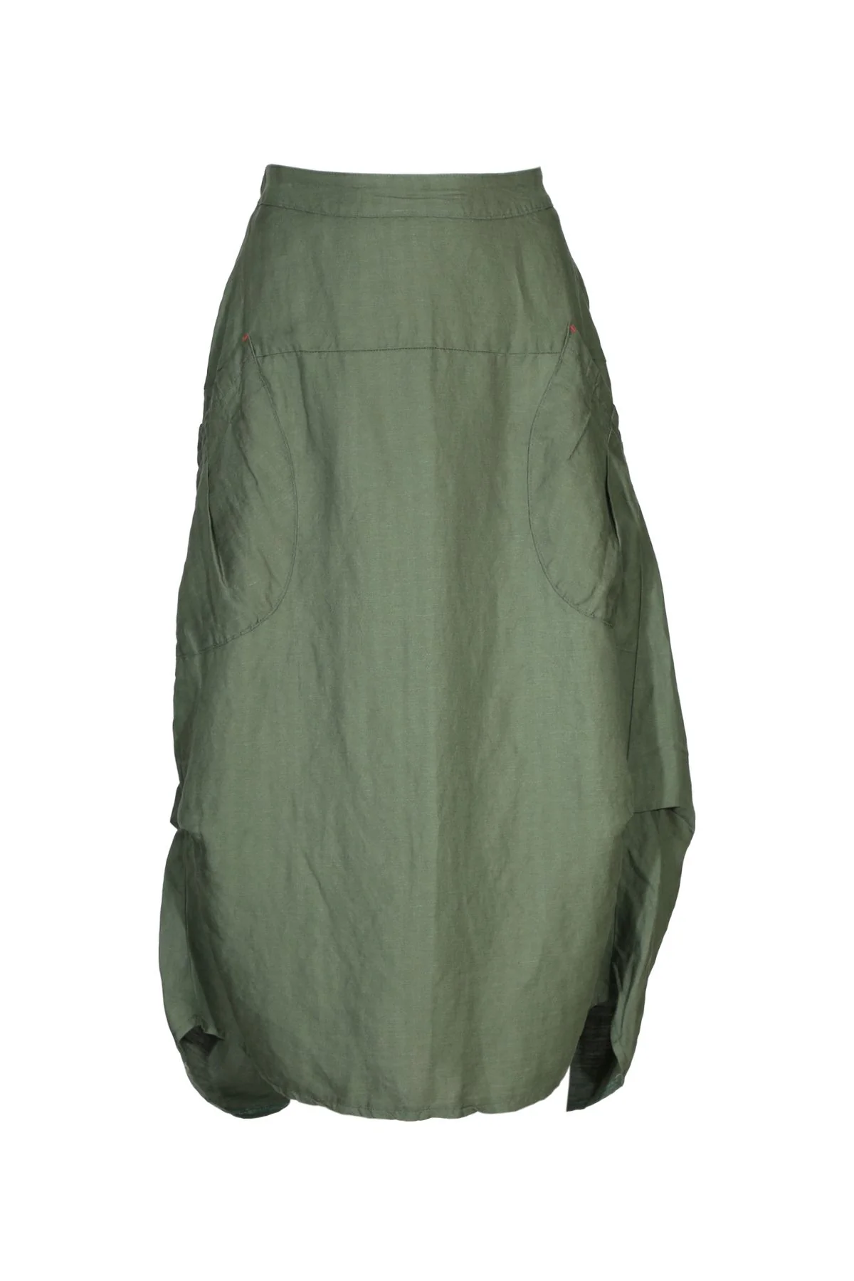 Olga De Polga - Milwaukee Solenne - Linen/Tencel Skirt - Gren