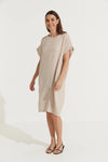 Montaigne ‘Eliza’ Slimline Italian Linen Dress - Various Colours