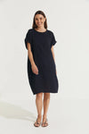 Montaigne ‘Eliza’ Slimline Italian Linen Dress - Various Colours