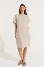 Montaigne ‘Eliza’ Slimline Italian Linen Dress - Various Colours