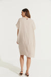 Montaigne ‘Eliza’ Slimline Italian Linen Dress - Various Colours