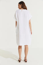 Montaigne ‘Eliza’ Slimline Italian Linen Dress - Various Colours