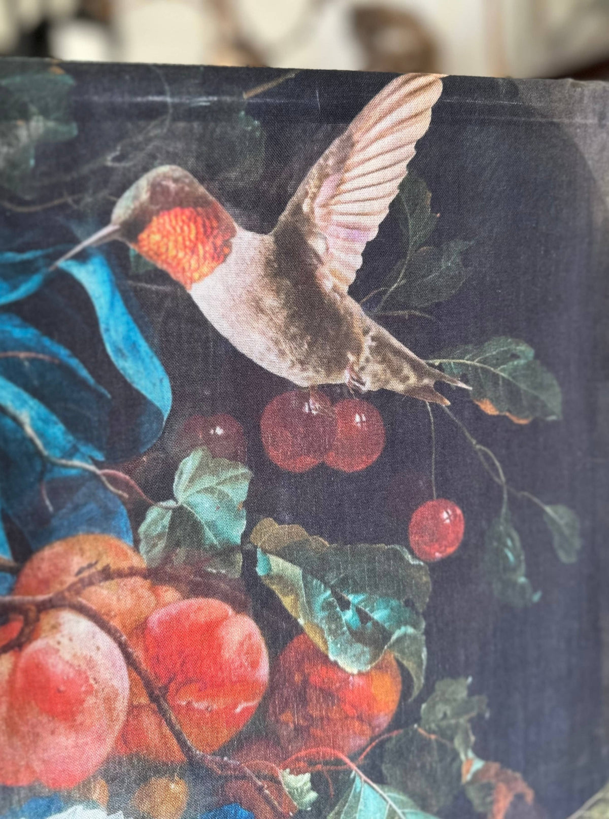 Market Of Stars - Flight of Fancy Floral Scarf - Hummingbirds