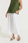 Montaigne ‘Eadie’ Italian Linen Wide Leg Gathered Pants - Various Colours