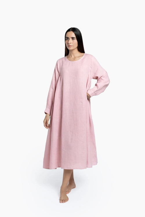 Beautiful European Linen ‘Alana ’ Dress - Oatmeal