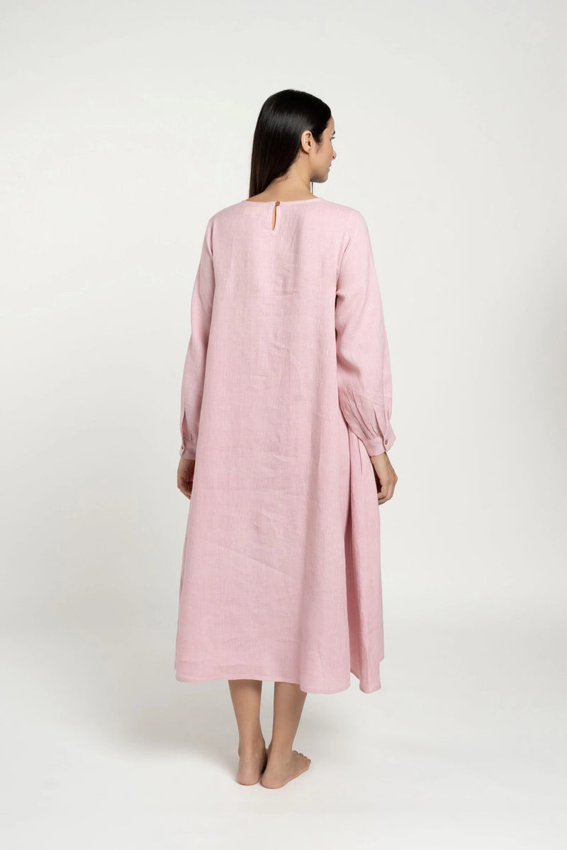 Beautiful European Linen ‘Alana ’ Dress - Oatmeal