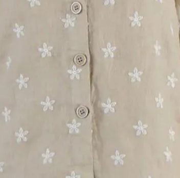 Blueberry Italia Linen Embroidered Shacket - Various Colours