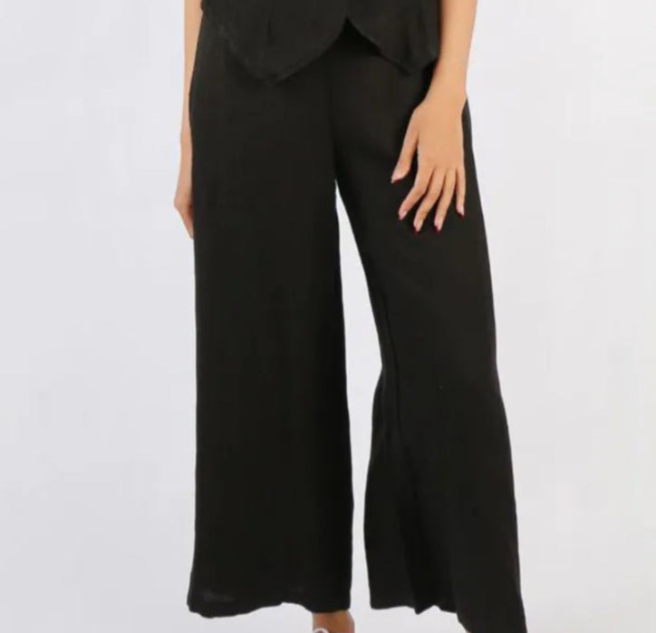 Blueberry Italia Linen Pleat Pant - Various Colours