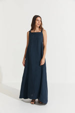 Montaigne ‘Scarlett’ Full-Length Linen Dress - Various Colours