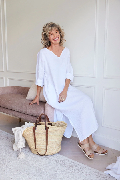 Montaigne - Sophie - Linen Kaftan Linen Dress - Various Colours