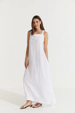 Montaigne ‘Scarlett’ Full-Length Linen Dress - Various Colours