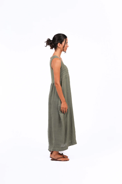 Montaigne - Aurelie - Casual Italian Linen Dress - Various Colours