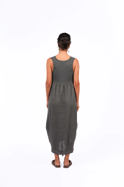 Montaigne - Aurelie - Casual Italian Linen Dress - Various Colours