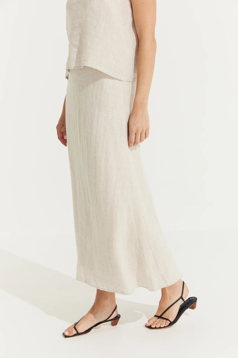 Montaigne ‘Francie’ Full-Length Linen Maxi Skirt - Various Colours