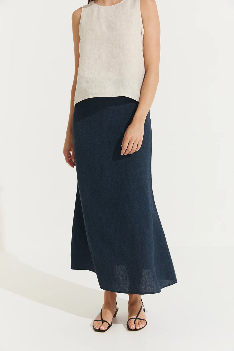 Montaigne ‘Francie’ Full-Length Linen Maxi Skirt - Various Colours