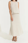 Montaigne ‘Francie’ Full-Length Linen Maxi Skirt - Various Colours