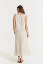 Montaigne ‘Francie’ Full-Length Linen Maxi Skirt - Various Colours