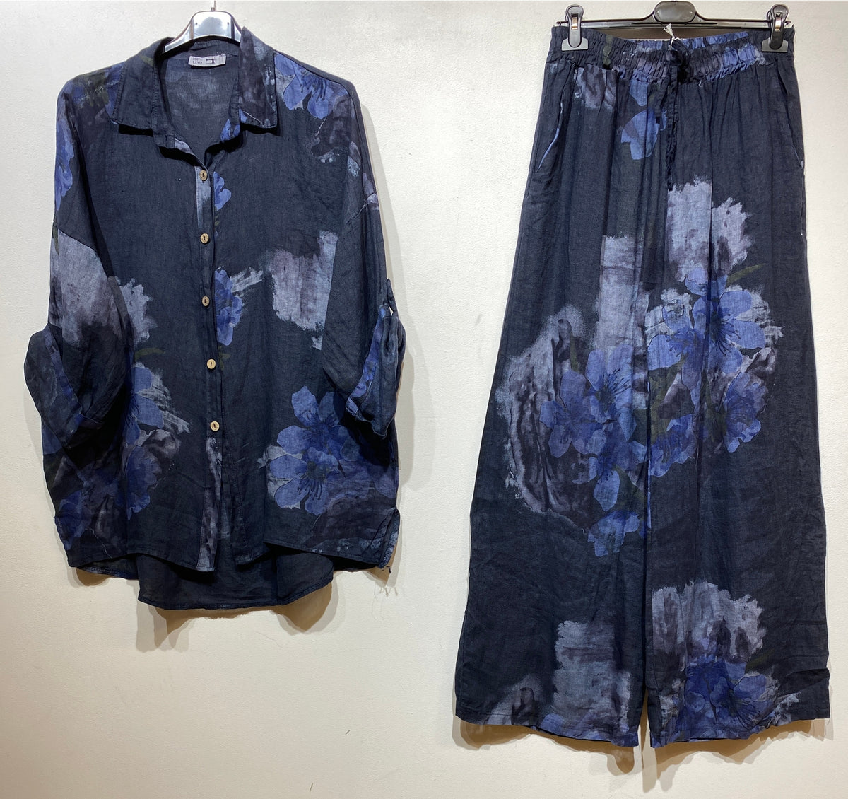 Italian Linen Shirt & Trousers Set – Various Colours