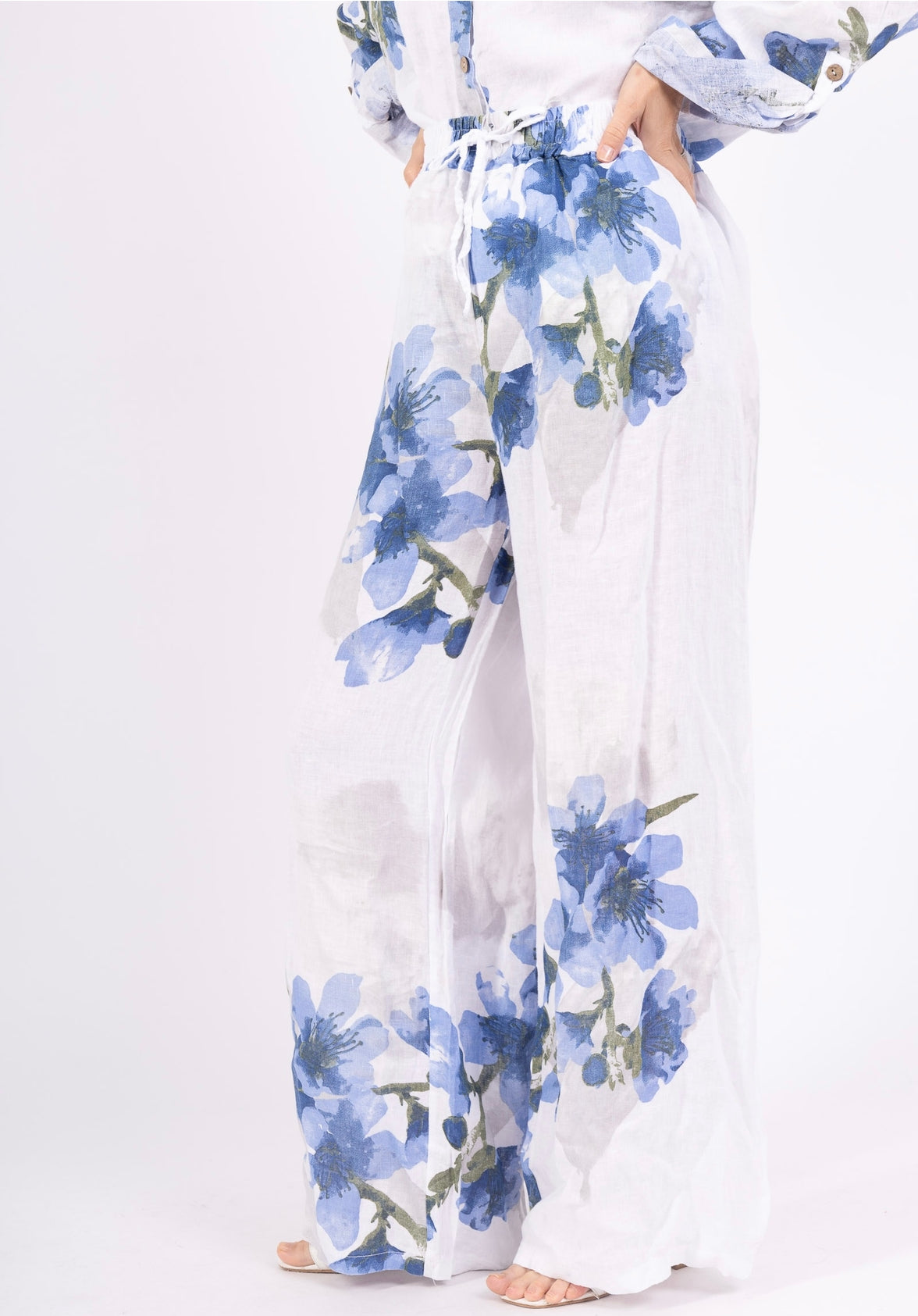 Italian Linen Shirt & Trousers Set – Various Colours