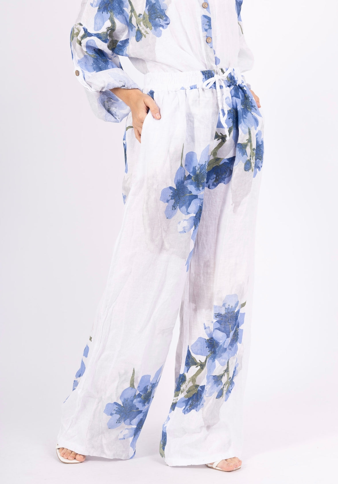 Italian Linen Shirt & Trousers Set – Various Colours